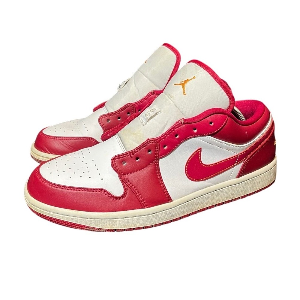 Nike Air Jordan 1 Low Cardinal Red Men's Sz 11.5 Sneakers Retro Shoes 553558-607